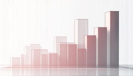 Clean and modern data visualization charts with high contrast colors