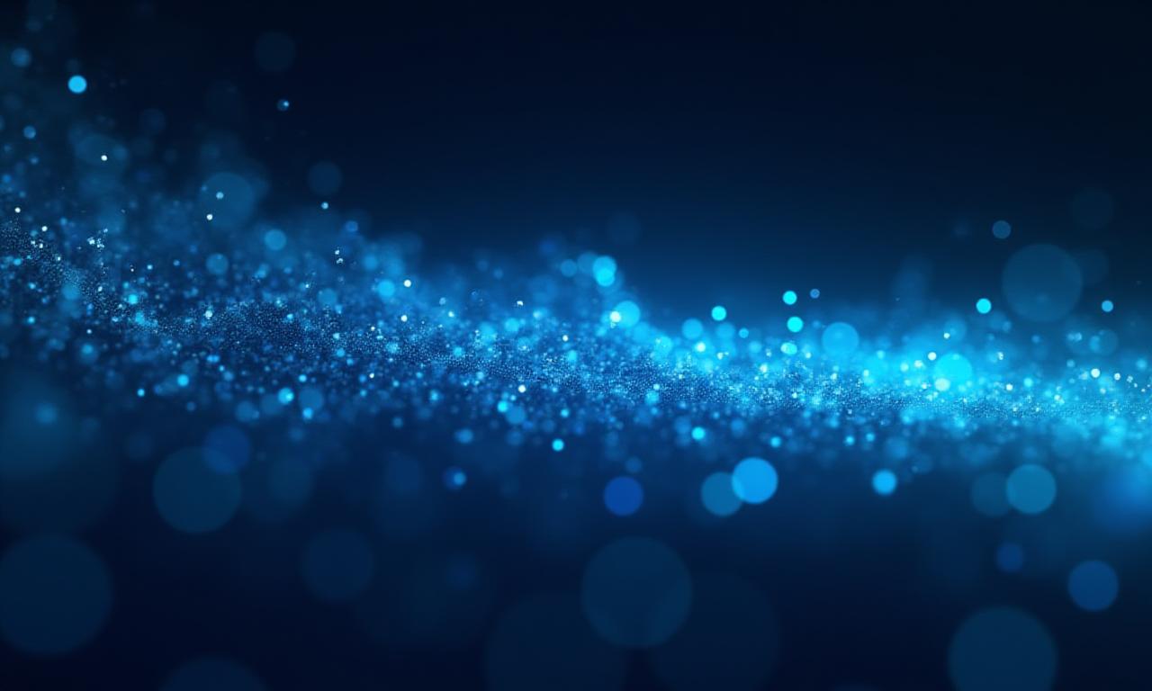 Abstract representation of data flowing into an intelligent AI system